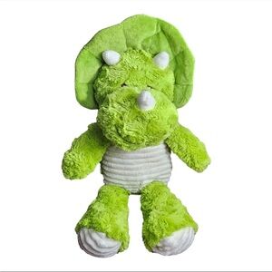 Spark Create Imagine Green Dinosaur Dino Rattle Crinkle Lovey Stuffed Plush Toy